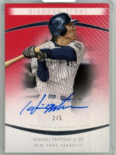 2017 Topps Diamond Icons Hideki Matsui #AU-HM Autograph Red Parallel【2/5】 Yankee