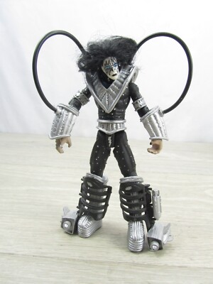 特撮 1997 - McFarlane - KISS - Ace Frehley : Space Ace - Ultra Action Figure - 7 Inches - With Guitar Transforms to Space Sled &amp; Letter S - McFarlane Toys KISS Ultra Ace Frehley 7 Action Figure Loose
