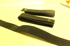 QTY 3 -  Nylon Strap 29" Long x 1/2" Wide with 2  grommets one on each end. NEW