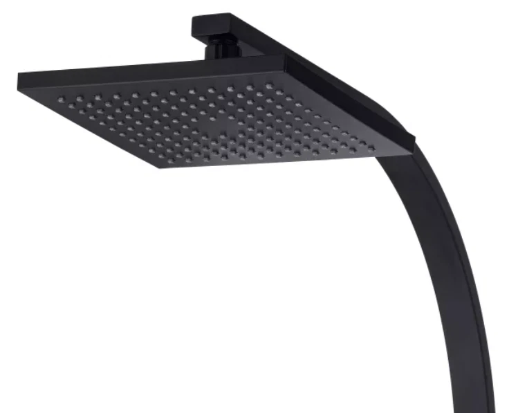 Duschset Regendusche Schwarz Duscharmatur Duschsystem Edelstahl Duschkopf Set - Bild 3 von 4