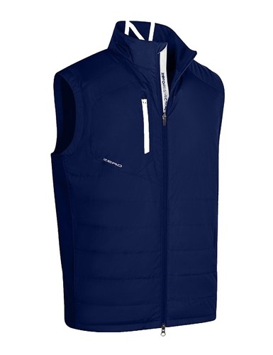 NWT Eastside Golf Khaki Quilted Puffer Vest Mens Small Zip Front