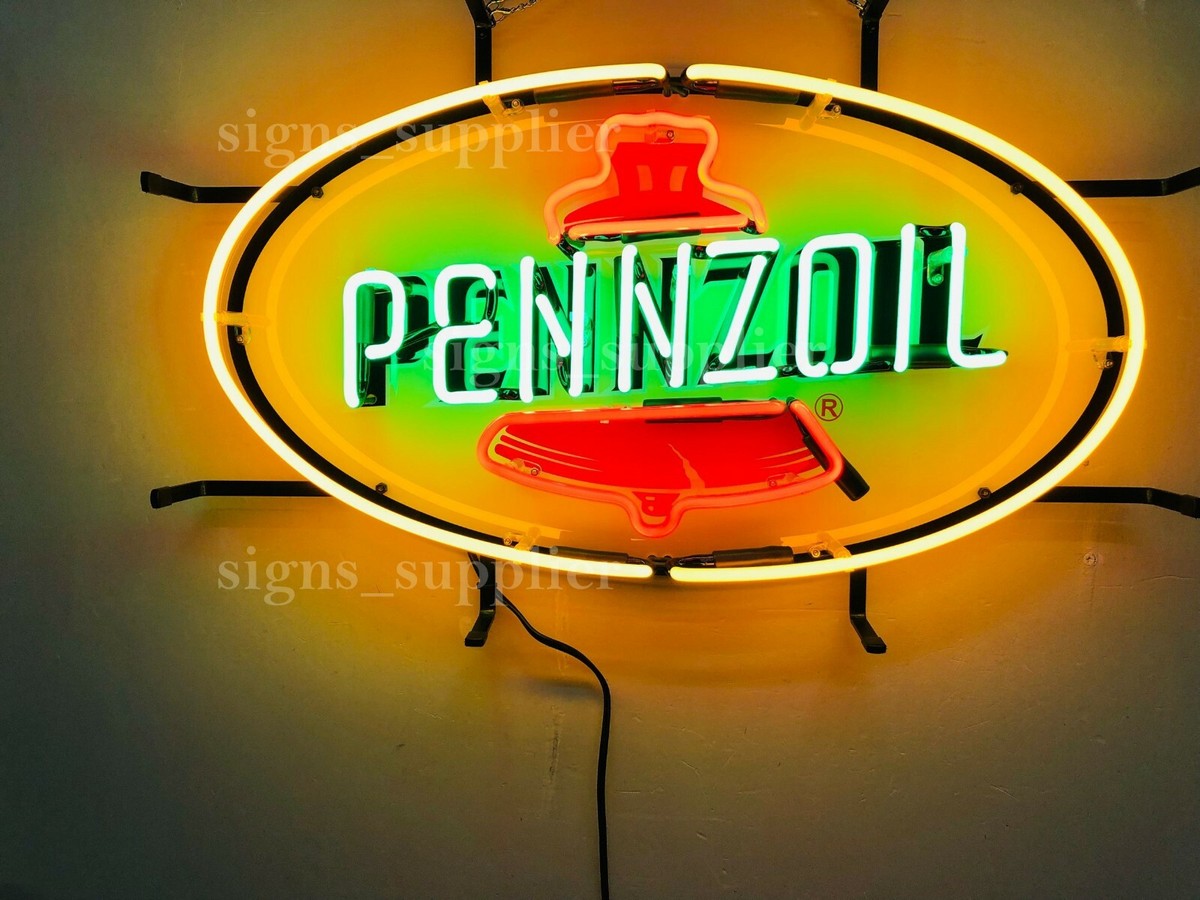 New Pennzoil Oil Gasoline Neon Sign 24