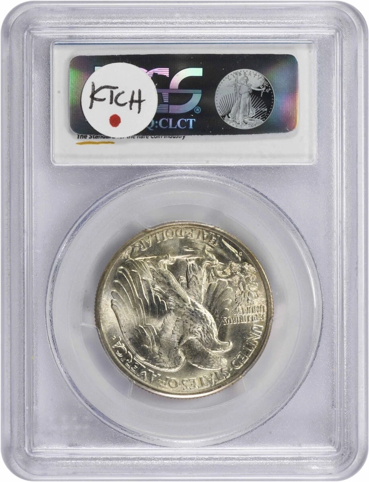 1946-D Walking Liberty Silver Half Dollar MS67 PCGS - Image 2 of 4