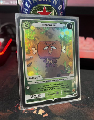 VCARD Rising Stars HOLO Mascot - First Edition - Meathead 139 / 190