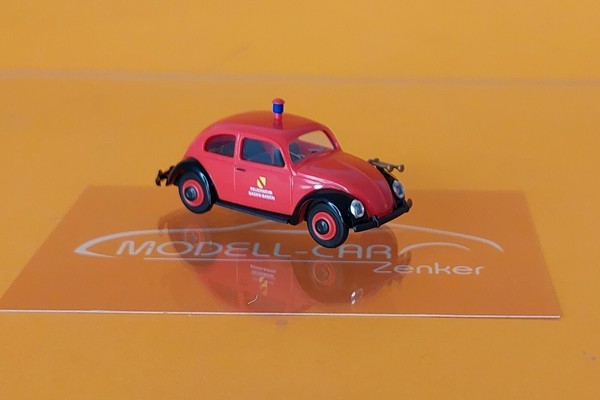 Busch 52913 Vw Brezel - KäFer Feuerwehr Baden Baden 1:87 Neu Modellauto-image