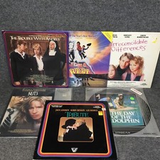 Lot Of 6  12  Laserdisc Movies Into The West, Nuts, Tribute Trouble W/ Angels 