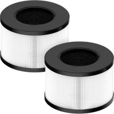 2 Pack True HEPA BS-03 Replacement Filter For PARTU & Slevoo Air Purifier U & X