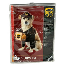 UPS PAL Puppy Dog Delivery Driver Costume XS Brown Outfit Complete X-Small