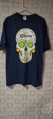 Corona  Skull T Shirt Delta Proweight XL