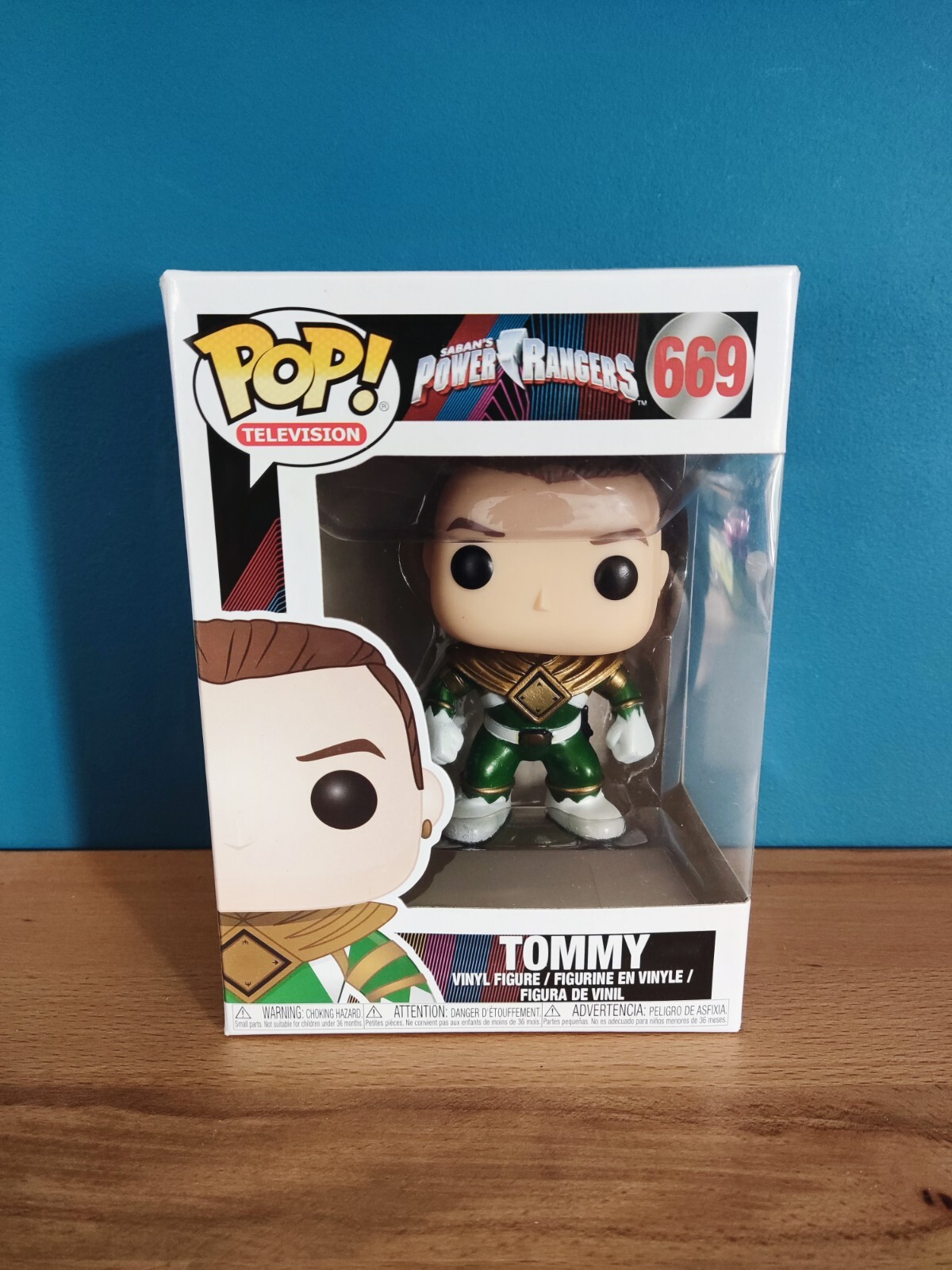 Funko Pop Tommy Power Rangers 669 statuette nostalgie série télévisée années 90