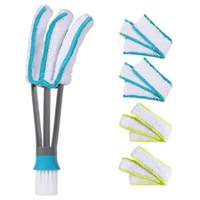 Window Blinds Duster Cleaning Brush Kit for Vertical Blinds Jalousie Car Vents