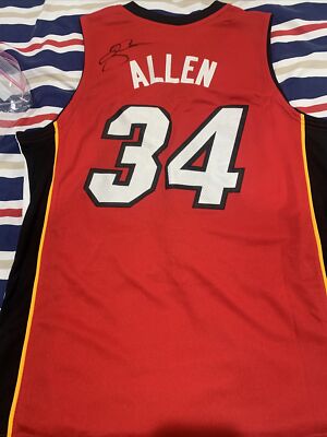 ray allen autographed jersey