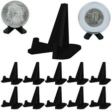 (10) Coin Display Stands Holder Easel Challenge Coins Holders Small Easels Medal