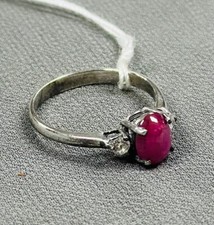 Elegant Ruby Ring in 925 Sterling Silver