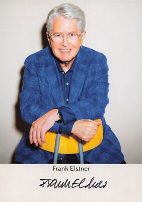 Frank Elstner UH Movie TV Betting That Original Signed Autograph Card AK 3936 F