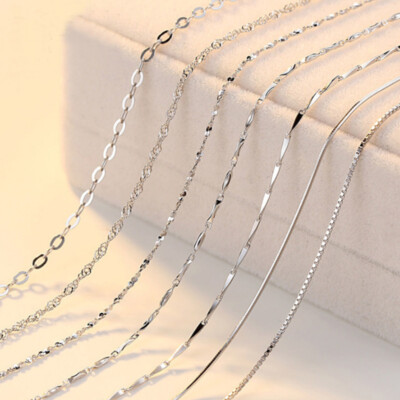 S925 Sterling Silver Casual Standard Necklace for Men and Women