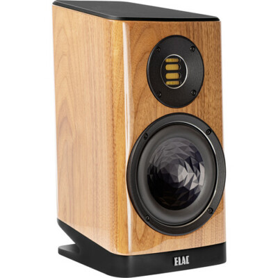 Elac VELA BS403 Gloss Walnut Bookshelf Speakers BRAND NEW PAIR