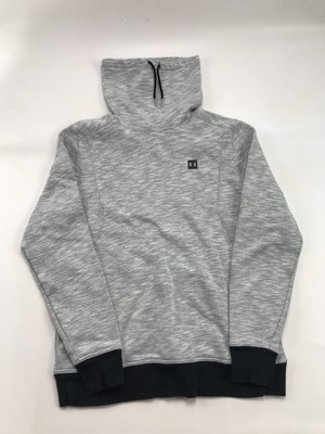 Download Under Armour Fitted Cold Gear Mock Neck Heather black Gray ...
