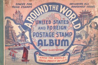 Around the World United States and Foreign Postage Stamp Album