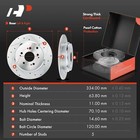 2016 Acura MDX 10pc Front & Rear Drilled Slotted Rotors and Ceramic Brake Pads Kit