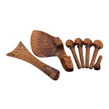 1set Violin kit 4/4 Snakewood Violin peg Tailpiece Peg Endpin Chinrest Pegs