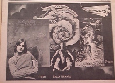 MOODY BLUES Question 1970 UK Press ADVERT 12x8 inches
