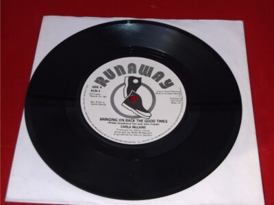 Carla McLaine:   Bringing on Back The Good Times   UK   EX+  1981    7''