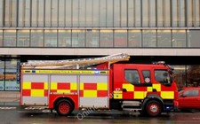 Photo 6x4 Fire appliance, Belfast Cliftonville/J3376 Water tender ladder c2011