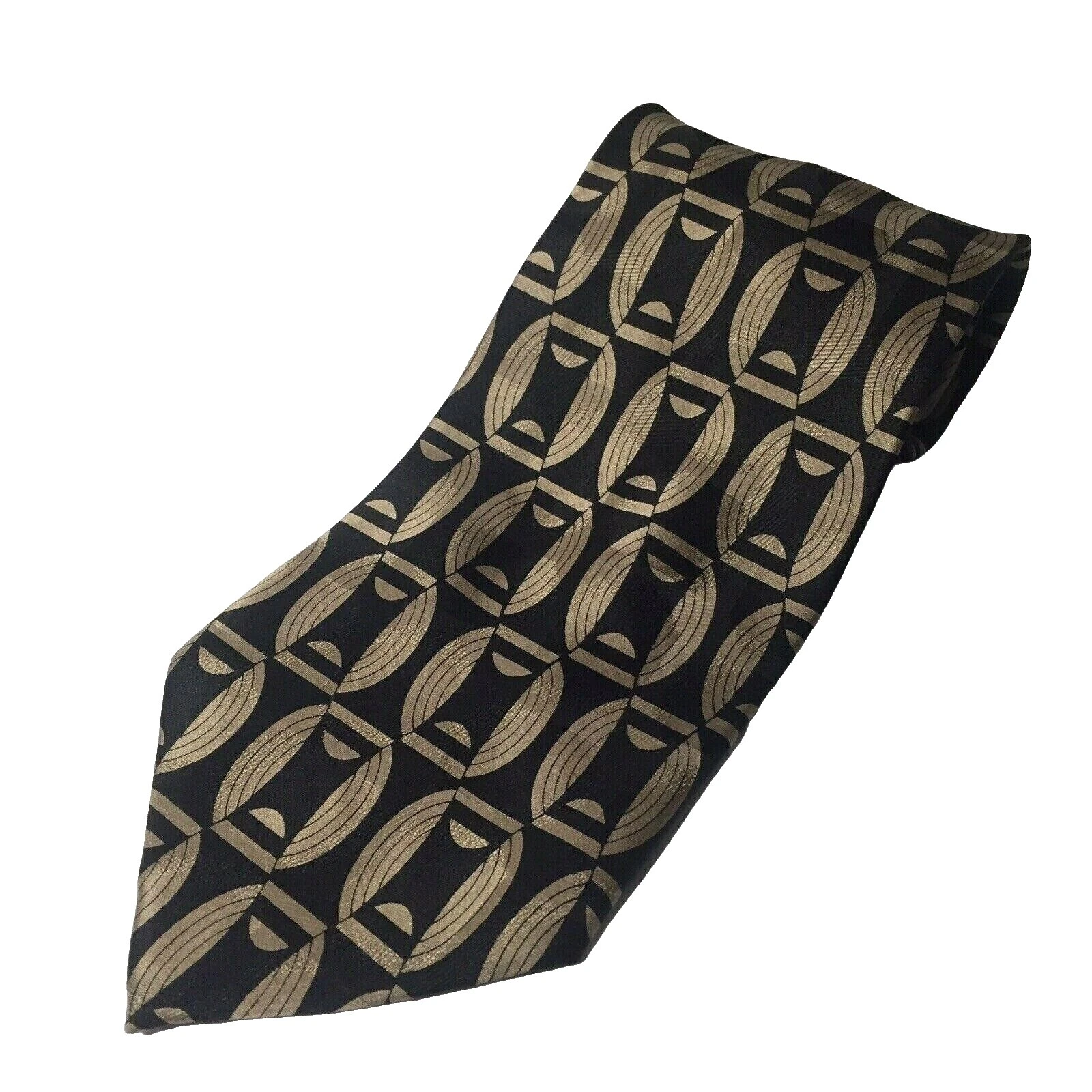 Pierre Balmain Marrón 100% Corbatas de seda para hombres