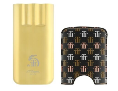 ST DUPONT LIMITED EDITION TRINIDAD TTT 3 CIGAR CASE HOLDER LEATHER