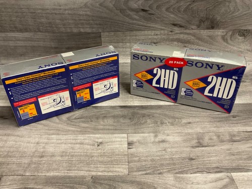 Sony 2HD Diskettes Formatted 1.44 MB 3.5" Double Sided 10MFD-2HDA 4 Pack NEW - Afbeelding 6 van 9