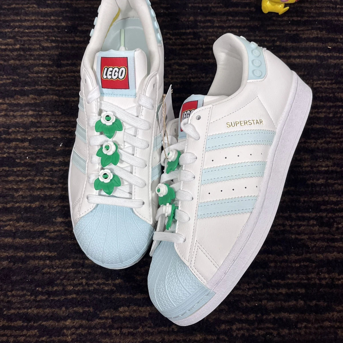 vloeistof zak Detecteerbaar Adidas Women&#039;s X Lego Superstar Originals Shoes - GX7206 &#039;Ice  Mint&#039; Size 8 Blue | eBay