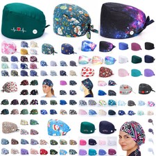 Unisex Nurse Doctor Surgical Cap Odontology Hats Scrub Medical Clinic Dentist