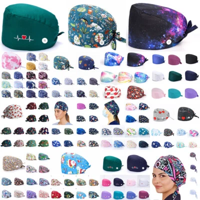 MARKENLOS Unisex-Op-Haube Für Krankenschwester Arzt Odontologie-Hüte Peeling ▽