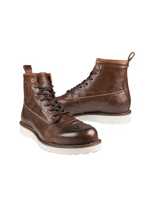 John Doe Motorrad Schuhe / Stiefel Iron Brown