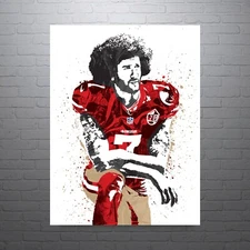 Colin Kaepernick San Francisco 49ers Sports Print, Man Cave