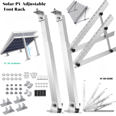 Adjustable Tilt Brackets Solar Panel Mount Flat Surface Adjustable ...