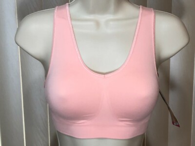 Bali Wireless Pullover Bralette S Cropped Bra One Smooth U Pink DFBRAL
