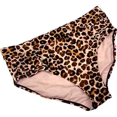 KONA SOL Pink Animal Print Hipster Bikini Bottoms - Plus 20