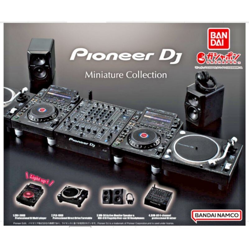 BANDAI Pioneer DJ Miniature Collection All 4 types Figure BANDAI Pioneer DJ Miniature Collection All 4 types Figure