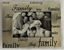 family picture frame metal used for 3.5 x 5" photos fetco