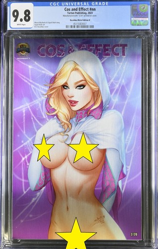 Cos & Effect #1 CGC 9.8 Metal 2/20 Ebas Topless Spider-Gwen