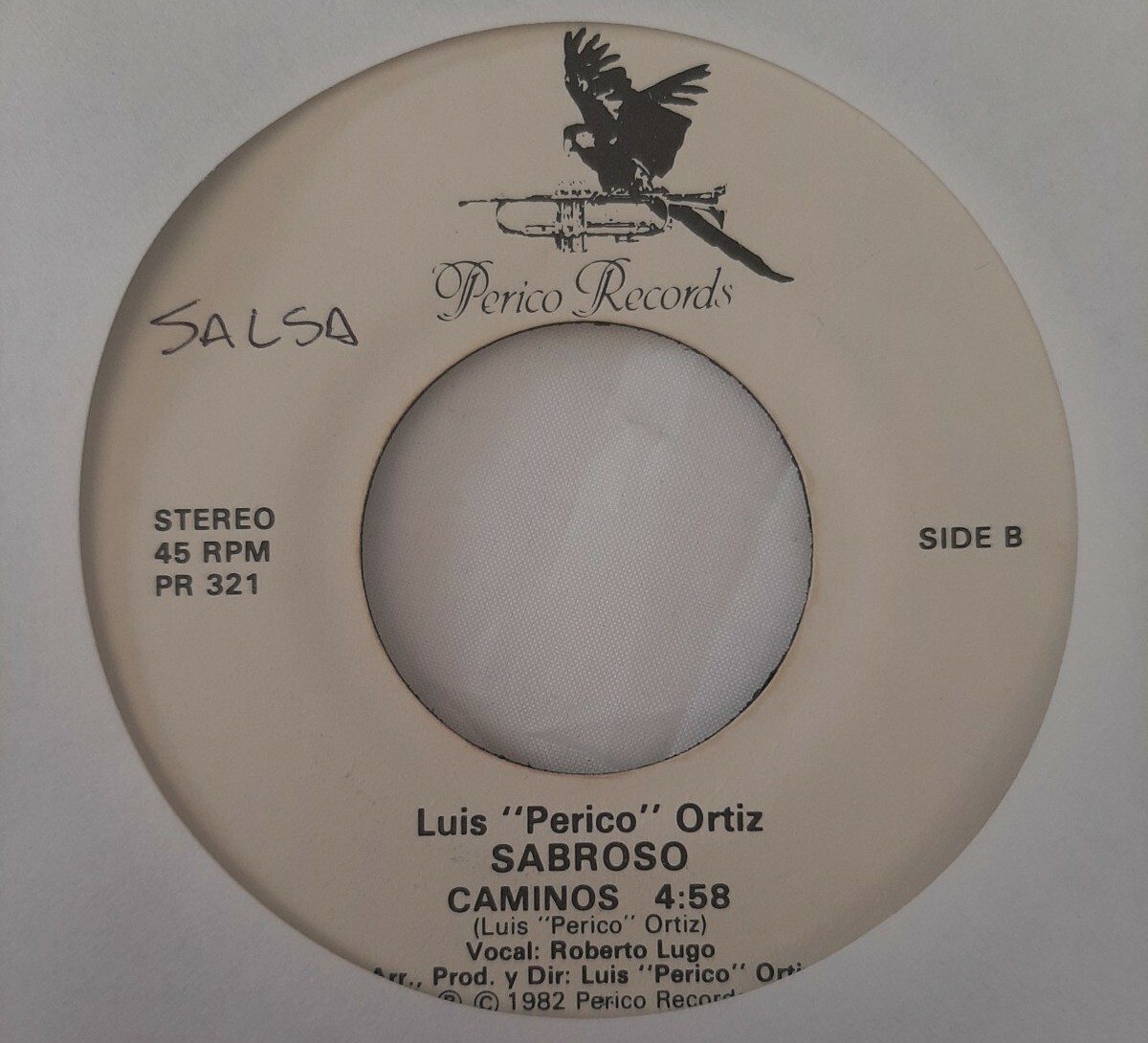 Luis Perico Ortiz Caminos / Tin Marin PERICO PR 321 Roberto Lugo VG+