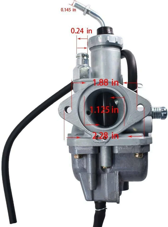Instalador de aire de carburador para YAMAHA TIMBERWOLF YFB250 YFM225 1992-2000 Grizzly 125 Foto 2 de 4