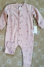New Rylee and Cru Girls Rainbow One Piece Romper Pink Size 6 12M (27245)