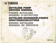 POMPA AUTOLUBE YAMAHA (POMPA OLIO) ORIGINALE 1976 MANUALE DI SERVIZIO DI FABBRICA (GB F D E TESTO)
