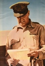 1943 General Douglas MacArthur Chicago Sun Poster 10 1/4