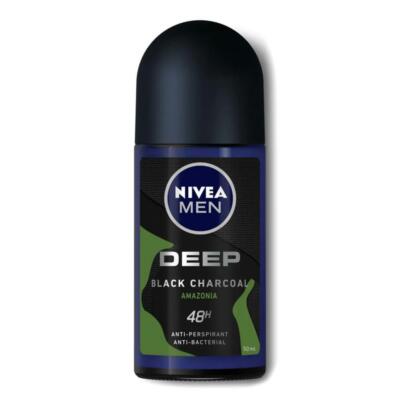 NIVEA Men DEEP Black Charcoal AMAZONIA Deodorant 48h  (8850029029696)