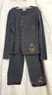 Winnie The Pooh 2 Piece Embroidered Outfit Womens Med Gray, Vintage Disney Store
