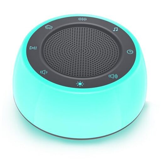 Sound Machine Baby, Kids Sound Machine with Light, White Noise Sound Black